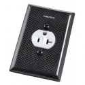 Furutech New Improved Cover Plate for Single receptacles(Carbon fiber), Outlet cover 103-S