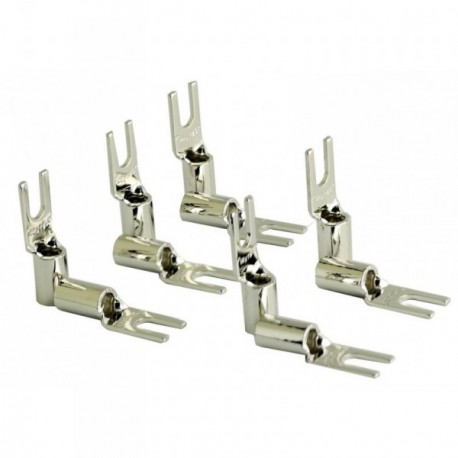 Furutech High Performance Spade connector- Rhodium Plated (10pcs/set) (10AWG), FP-209-10(R)