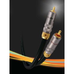 Pro Studio Interconnect, 1.0 meter pair terminated with with our ultimate HC Alloy RCA Locking RCA connector.