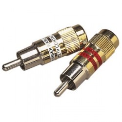Loudspeaker cables connector MRCA-STEREO (pair) Gold