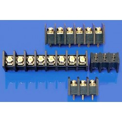 Circuit board posts, gold-plated, 3-pole