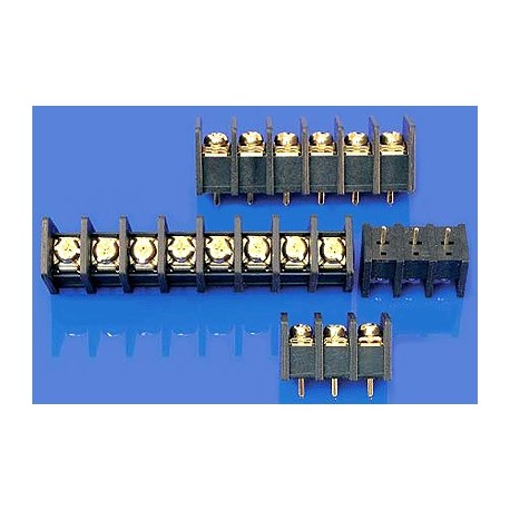 Circuit board posts, gold-plated, 6-pole