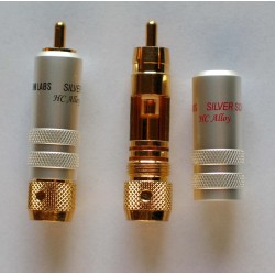 Locking RCA plug for Air Matrix cable. Made from DH Labs exclusive HC Alloy