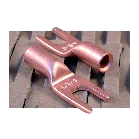 Mundorf MConnect Cable lugs, 6 mm, copper, tin-plated, straight form