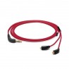 Oyaide Headphone cable 3.5mm TRS plug -MMCX plug HPC-MXs Red 1.2m