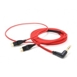 Oyaide Headphone cable L/angle 3.5mm TRS plug - 2 pin plug 1.2m HPC-HD25 V2 Red