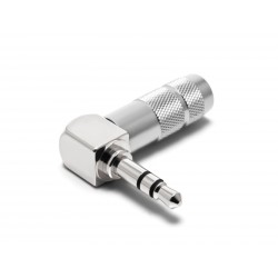 Oyaide 3.5mm TRS R/A plug (silver/rhodium plating) P-3.5 SRL
