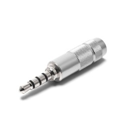 Oyaide 3.5mm TRRS plug (silver/rhodium plating) P-3.5/4SR