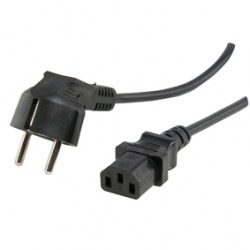 Hypex DIY Class D Connection material Power cable black Schuko-Euro