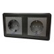 Furutech High Performance NCF Duplex SCHUKO Wall Sockets carbon fiber finished 16A250V, FT-SWS-D-NCF(R)