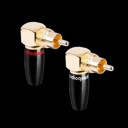 AudioQuest Right-Angle F and RCA Plugs RCA-90°