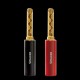 AudioQuest SureGrip® 100 Banana Gold Set of 8 Speaker Connectors