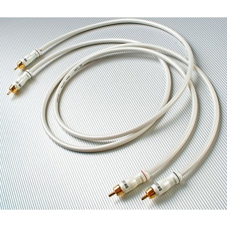 White Lightning Interconnect, 0.5 meter pair, terminated with RCA connectors