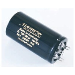 Конденсатор Mundorf MLytic HV Power Cap 16+16uF 500VDC 85C 3pin, MLSL500-16+16