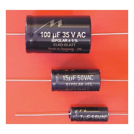 Electrolytic capacitor Mundorf E-cap BG50 70 VDC 15 uF