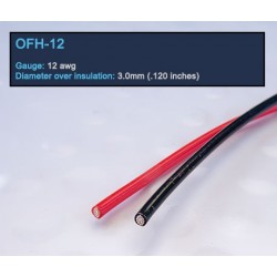 DH-Labs 12AWG high-performance hook-up wire Teflon insulation - Red, OFH-12