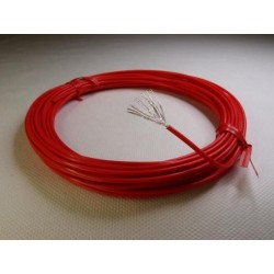 Jantzen Audio 1.3mm2-16AWG silver plated PTFE wire, red