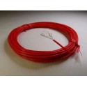 Jantzen Audio 1.3mm2-16AWG silver plated PTFE wire, red