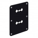 WBT Mounting plate Bi-wiring XL (for 4 Pole terminals) with slot hole for Impact sound interrupter WBT-0718, WBT-0532.15 (1pcs)