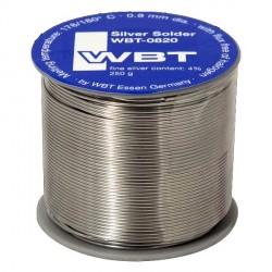 WBT Silver solder 250 g. 0.8 mm dia., WBT-0820 (1pcs)
